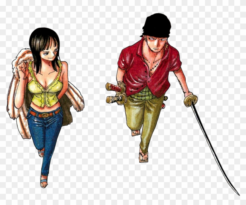 “ Zoro & Robin From Chapter 439 Color Spread - One Piece Color Spread Zoro Robin Clipart