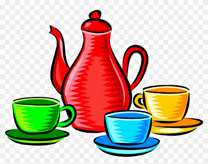 This Free Icons Png Design Of Coffee Pot And Cups - Tableware Clipart Transparent Png #2668751