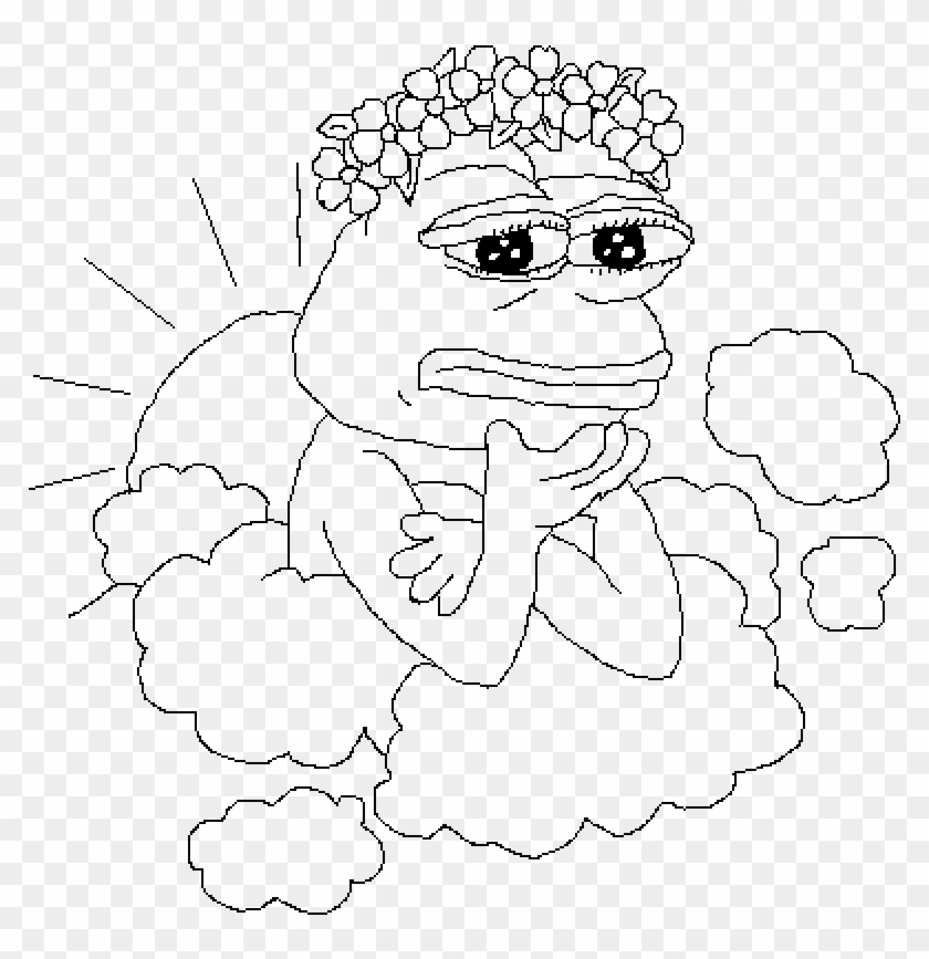 Pepe Unfinished - Line Art Clipart #2669709