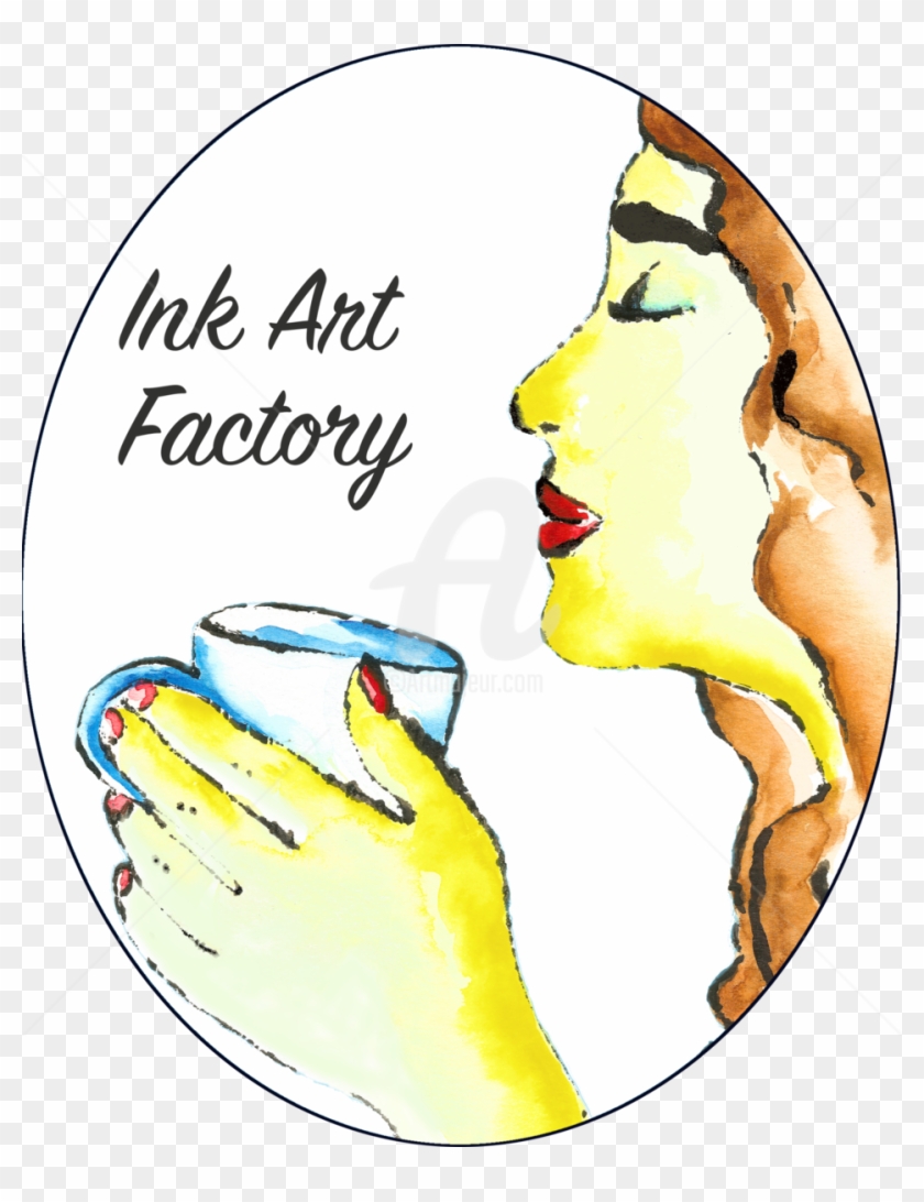 Lady With Coffee - Illustration Clipart #2669746