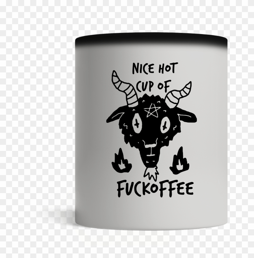 Satan Goat Head Nice Hot Cup Of Fuckoffee Mugs - British Heart Foundation Clipart #2670501