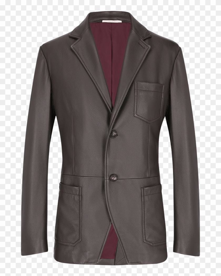 Moss Green Deer Leather Jacket - Formal Wear Clipart