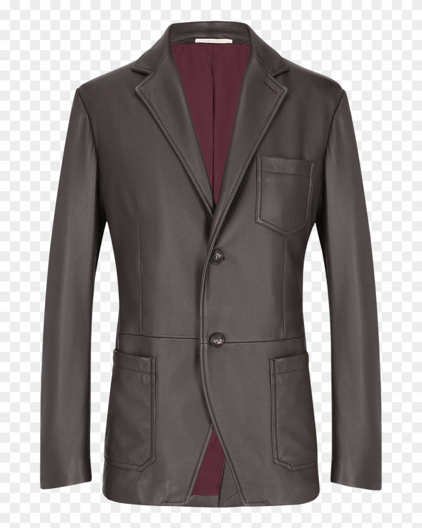 Moss Green Deer Leather Jacket - Formal Wear Clipart #2670744