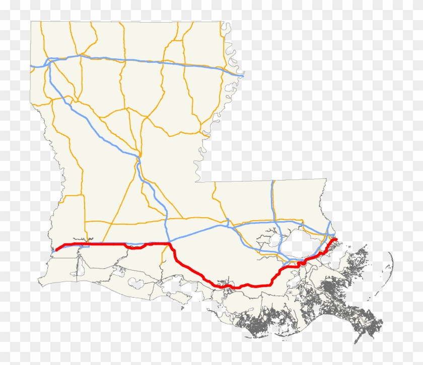 Map Of Louisiana And Mississippi Best Of U S Route - Rigolets Located On A Louisiana Map Clipart #2671064