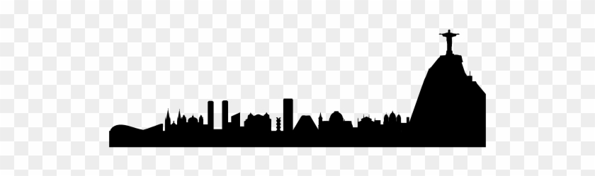 Rio De Janeiro Skyline - Rio De Janeiro Skyline Silhouette Clipart #2671579