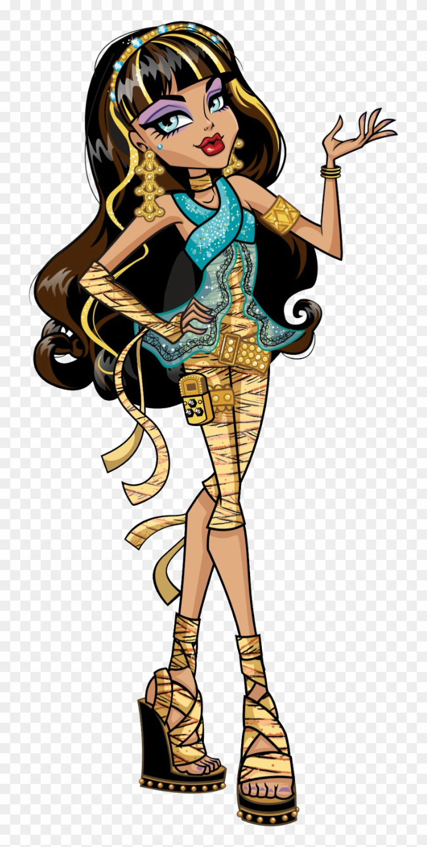 Cleo New Hairstyle - Cleo Monster High Artwork Clipart