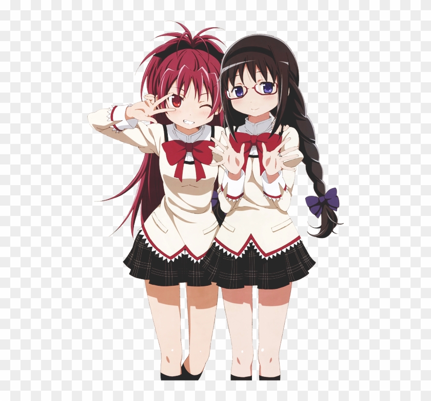 1k Edit Idk Puella Magi Madoka Magica Mahou Shoujo - Kyoko Sakura Homura Akemi Clipart