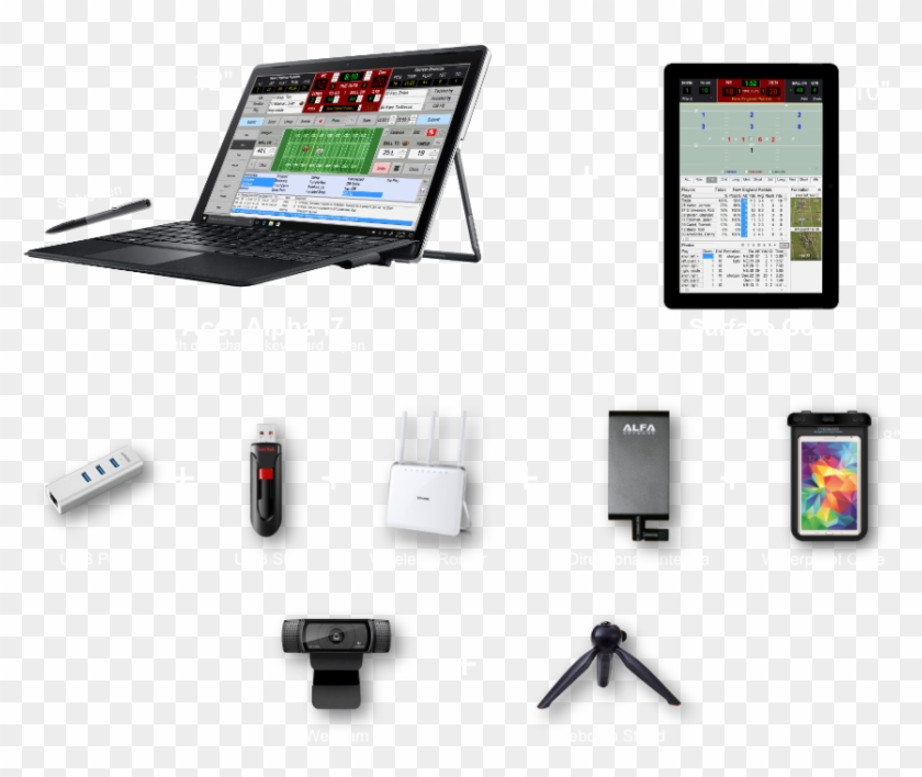 Football Sideline Replay System - Tablet Computer Clipart