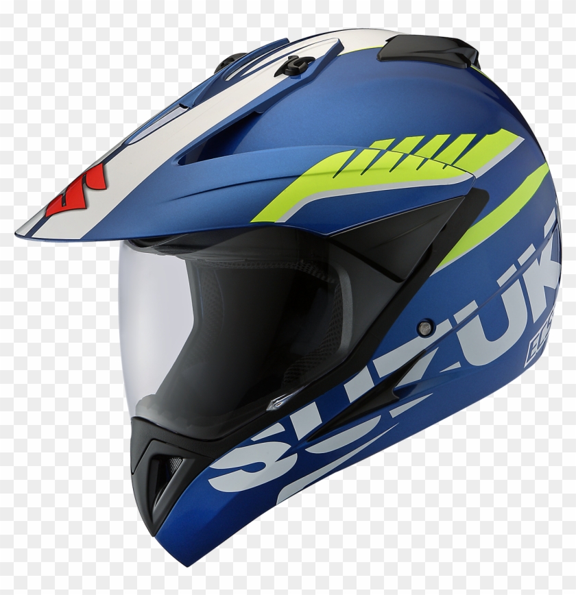 Helmet Sporty Blue - Motorcycle Helmet Clipart