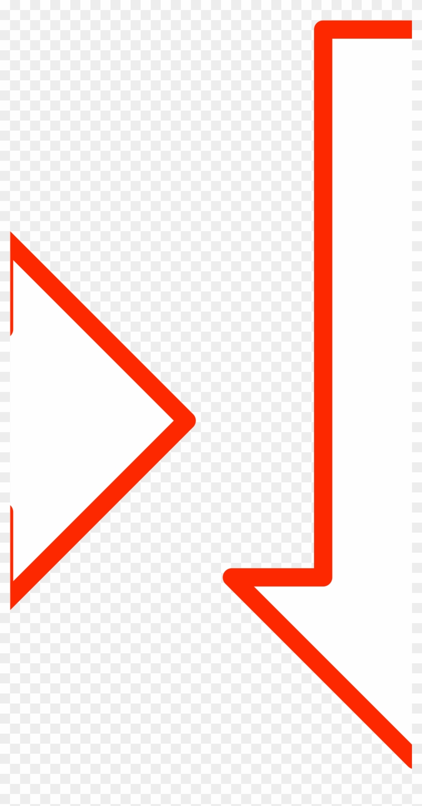 Straight Arrow Set - Triangle Clipart #2673781