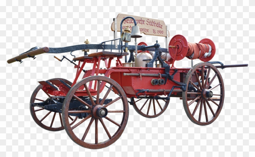 Fire, 1900, Horse Drawn Carriage, Fire Engines - Bombas De Bomberos De 1900 Clipart #2674367