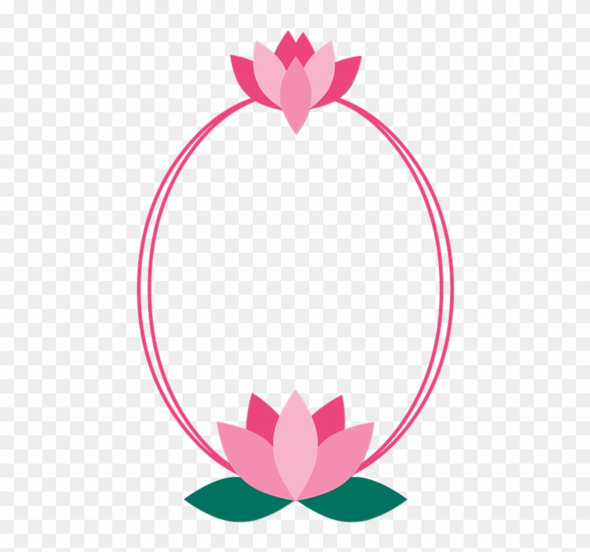 Free Photo Flower Frame Lotus Picture Frame Color Pink - Lotus Frame Clipart