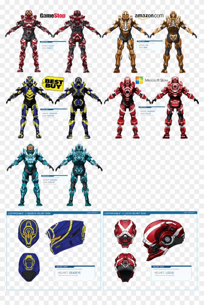 Armor - Halo All Armor Types Clipart