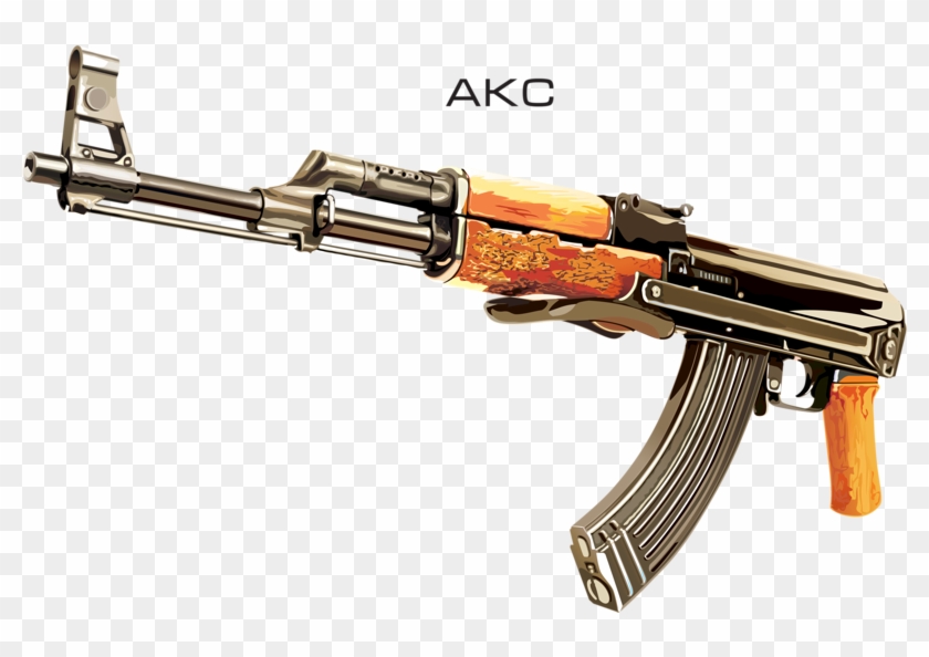 Ak Sniper Rifle Firearm - Ak 47 Clipart #2674478