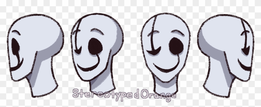 Gaster Head Ref - Cartoon Clipart