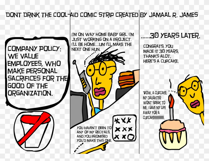 Don't Drink The Cool-aid Comic Strip Created By Jamaal - Cartoon Clipart #2675907