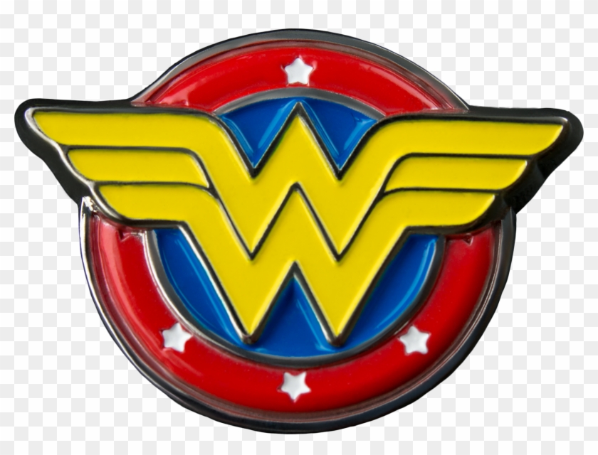 Logo Colour Enamel Lapel Pin - Wonder Woman Logo Clipart