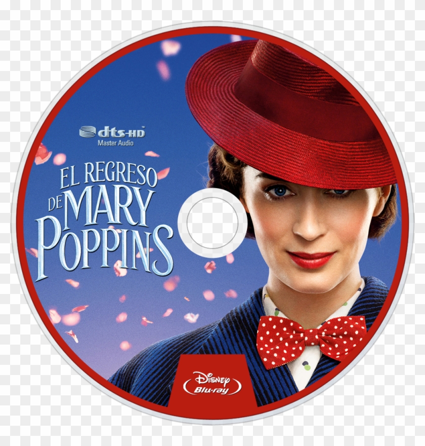 Mary Poppins Returns Bluray Disc Image - Filme Mary Poppins 2018 Clipart