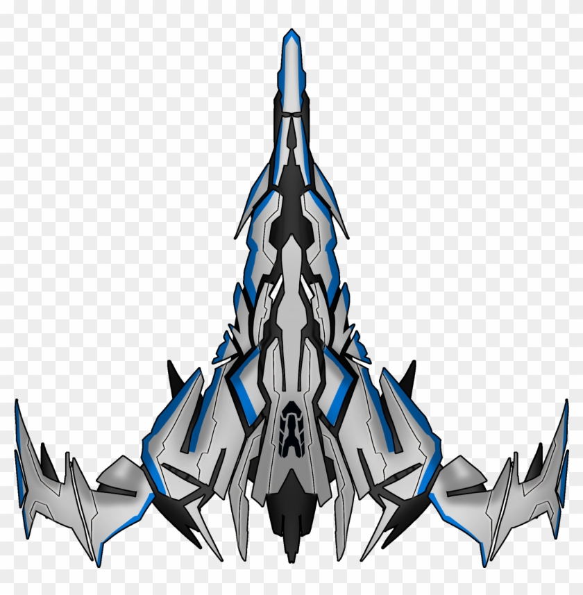 Simple Spaceship - Top Down Spaceship Sprites Clipart