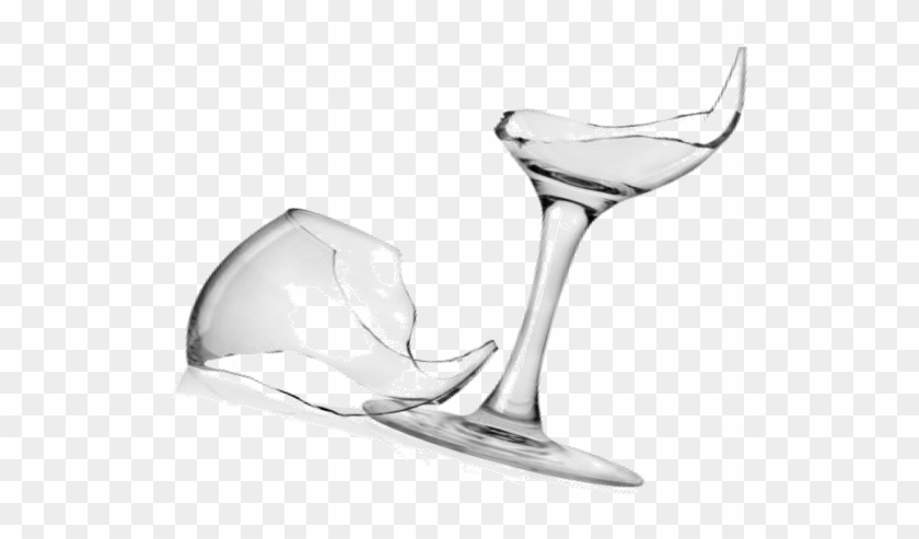 Shattered Glass - Champagne Stemware Clipart #2676549