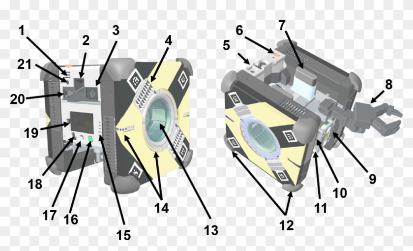 Astrobee Robot Diagram - Astrobee Robots Clipart