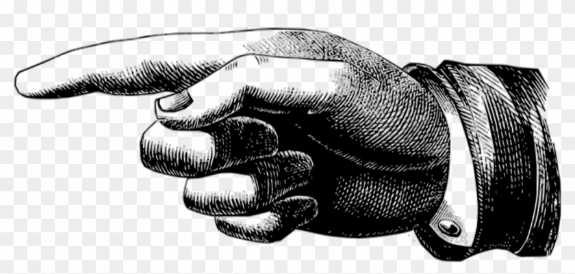 Royalty Free Library Hand Stock Photography Bauhaus - Vintage Pointing Hand Png Clipart #2677426