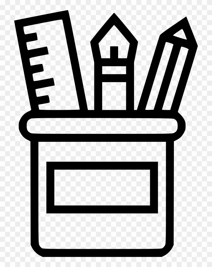 Supplies Clipart Free Download - Pencil Box Icon Free - Png Download