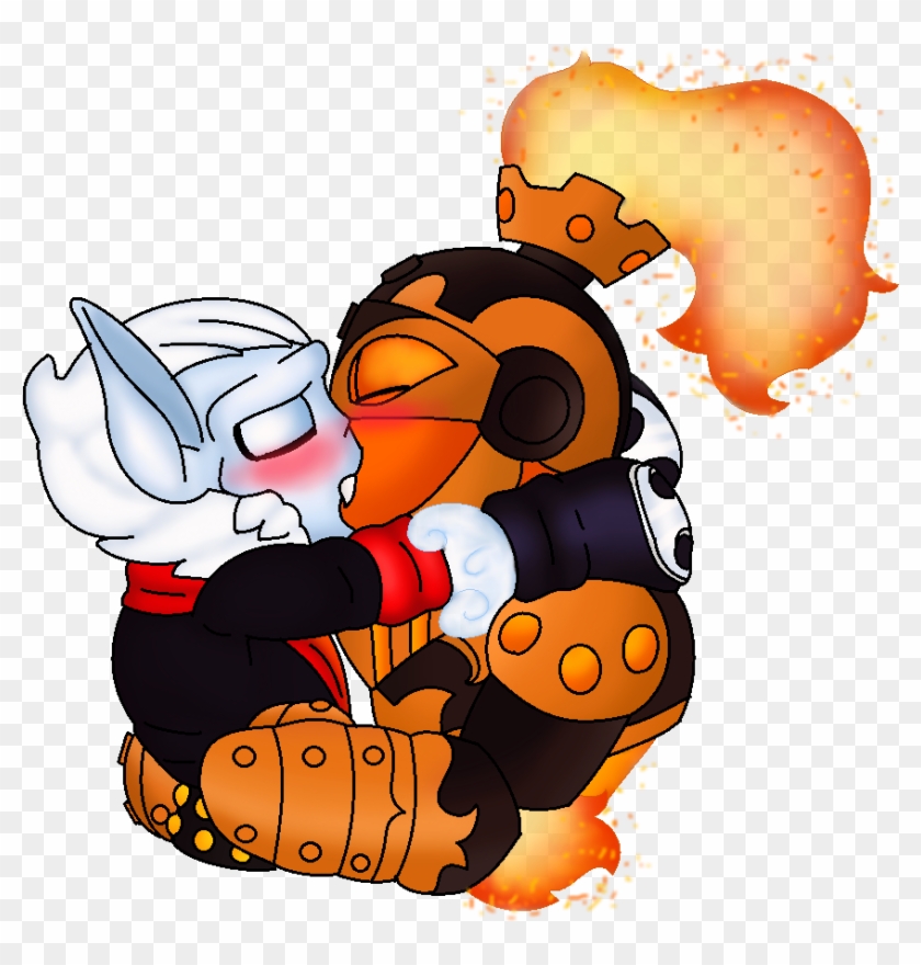 Fire Hot Kiss - Skylanders Swap Force Night Shift And Blast Zone Clipart