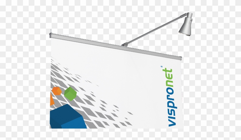 The Light Attaches Tightly To The Top Of The Banner - Banner Clipart