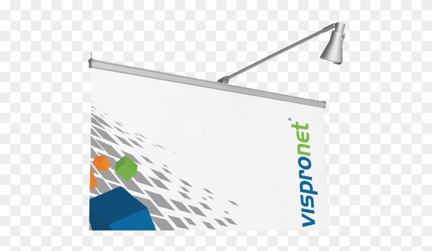 The Light Attaches Tightly To The Top Of The Banner - Banner Clipart #2678282