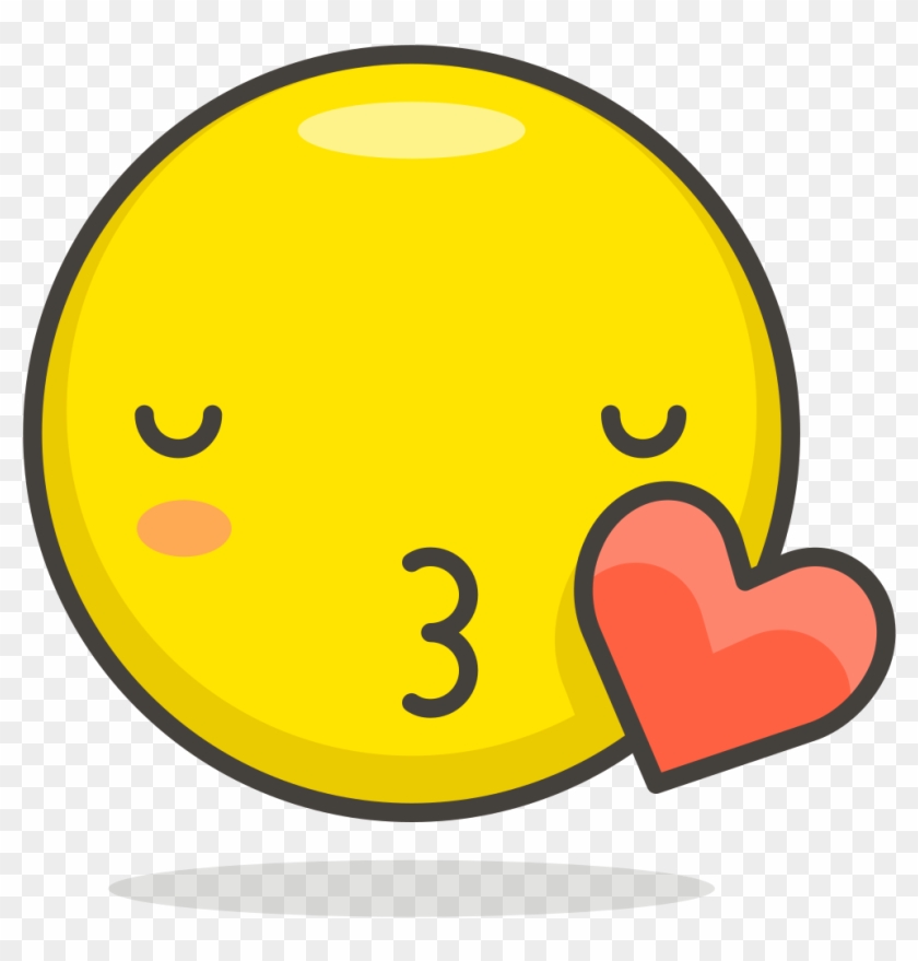 017 Kissing Face With Closed Eyes - Icon Clipart #2678378