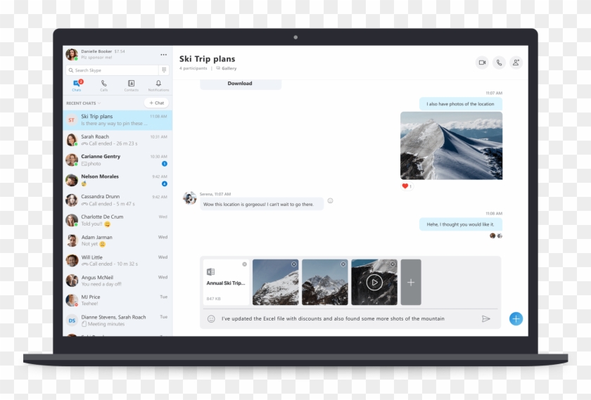 Microsoft Has Updated Its Skype Preview App On The - Skype For Web Clipart #2679347