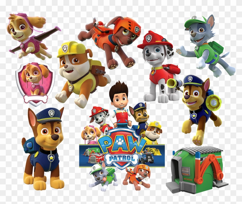 Number Clipart Paw Patrol - Paw Patrol Free Vector - Png Download