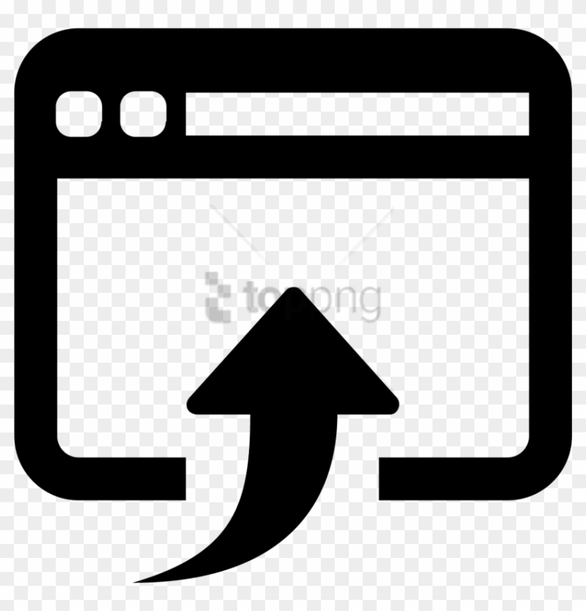 Free Png Open In Browser Icon - Open In Browser Icon Clipart