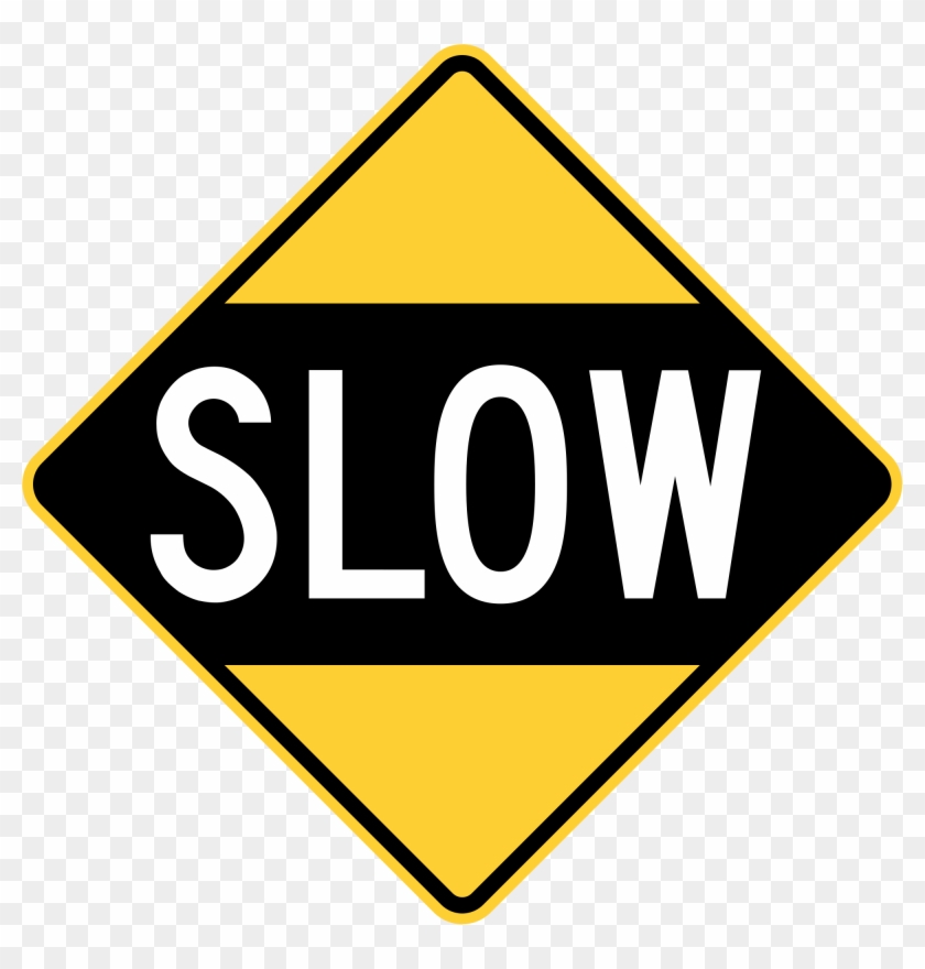 Slow Png Transparent Background - Clip Art Of Traffic Signs
