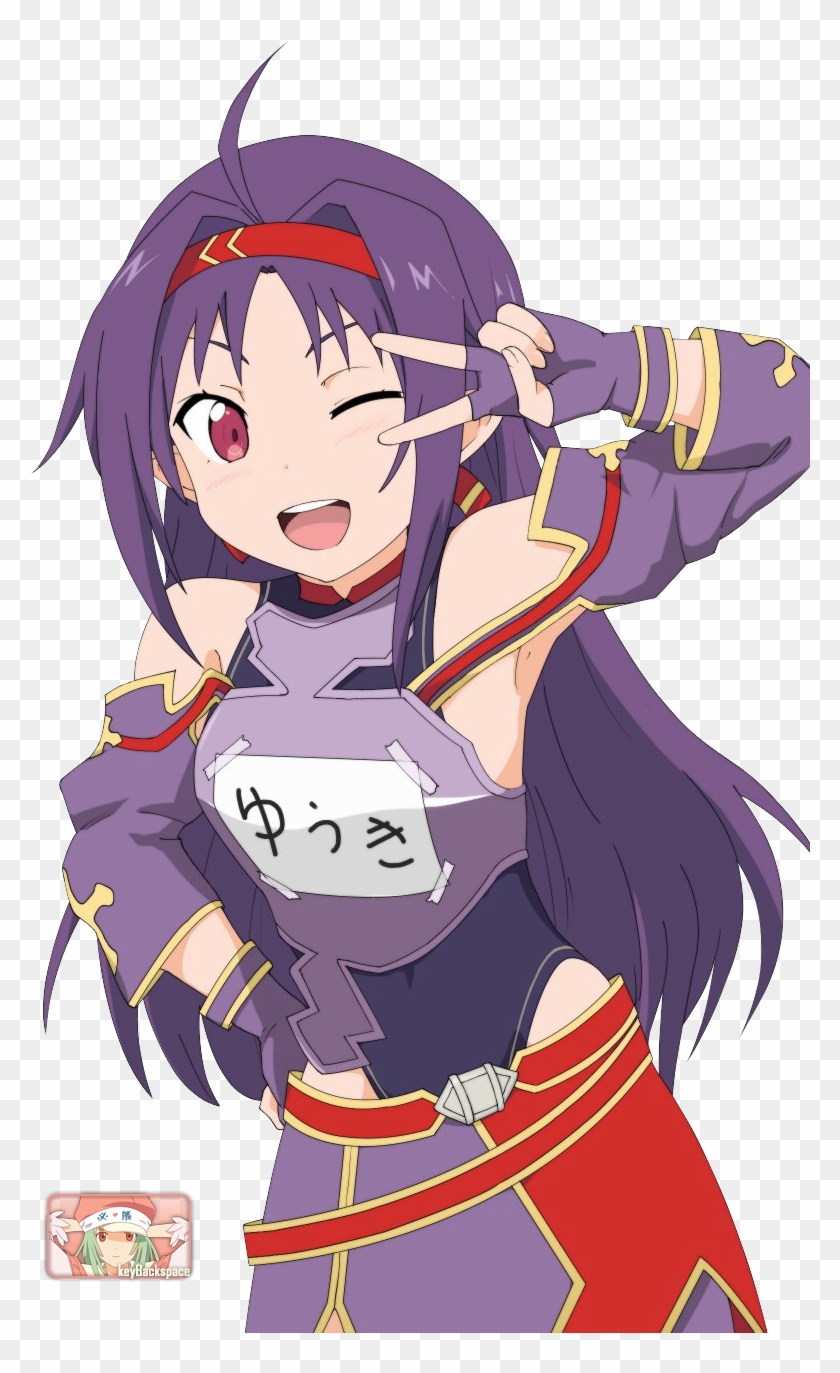 835kib, 877x1300, Yuuki Konno Sword Art Online Ii Render - Sword Art Online Yuuki Konno Png Clipart #2680555