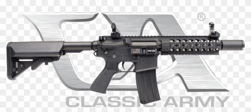 Classic Army Full Metal M4 Vehicle Crewman Weapon Aeg - Classic Army Ca115m Clipart #2681199