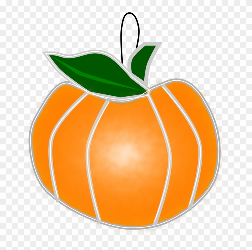 Pumpkin Suncatcher Window Stained Glass Free Commercial - Suncatcher Clipart #2681686