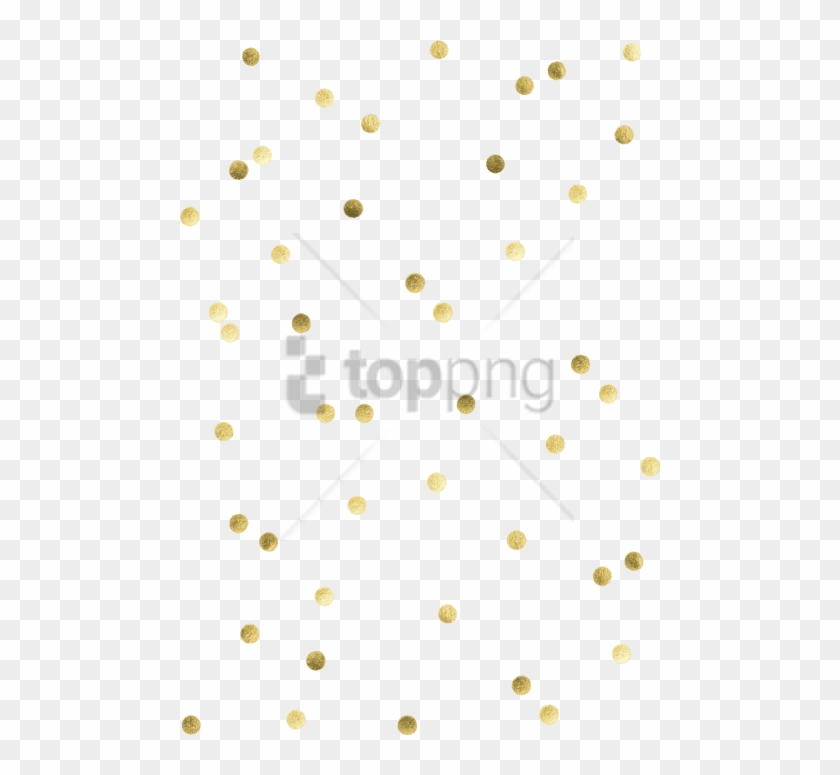 Free Png Gold Confetti Png Png Image With Transparent - Polka Dot Clipart #2681734