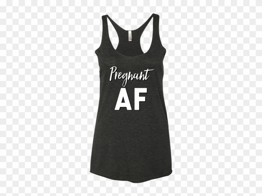 Pregnant Af Tank Top - Clothing Clipart #2681896