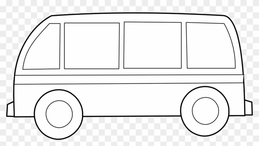 Bus Van Vw Free Vector Graphic On - Gambar Van Kartun Hitam Putih Clipart