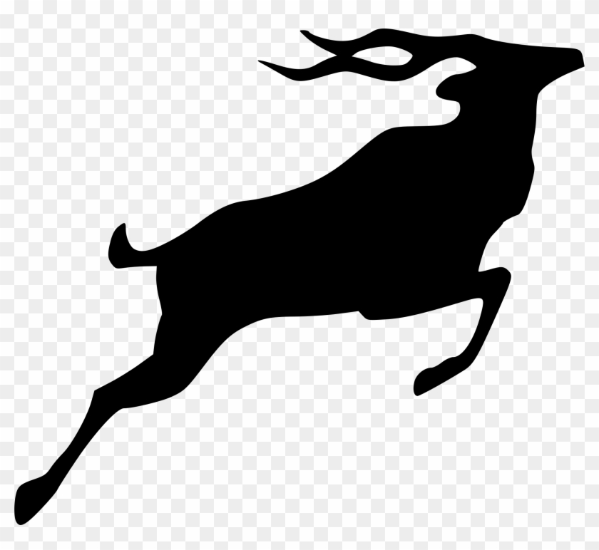 This Free Icons Png Design Of Jumping Kudu - Silhouette Kudu Clipart #2682853