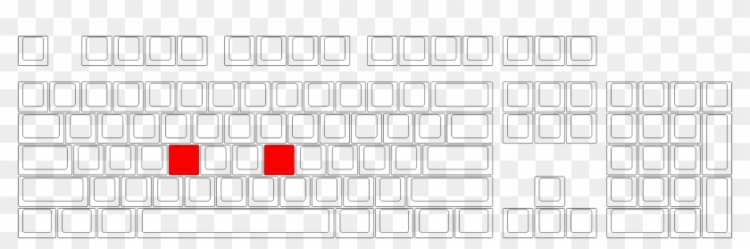 Blank Png - Pepper Font Keyboard Key Clipart #2683377
