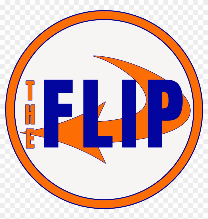 The Flip White Button - Circle Clipart