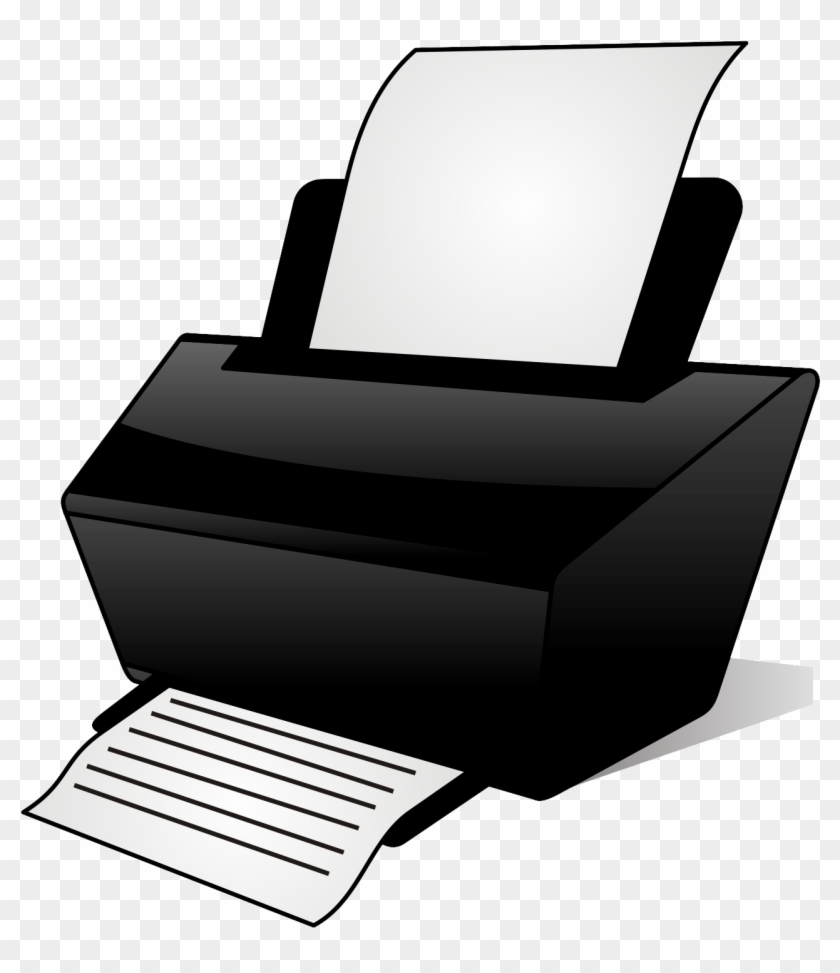 Download - Printer Black And White Png Clipart