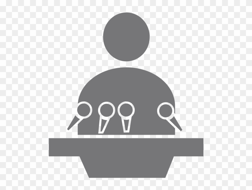 Printer Icon - Picto Conférence De Presse Clipart #2683930