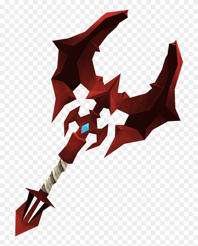 Weapon Clip Dragon - Runescape Battle Axe - Png Download