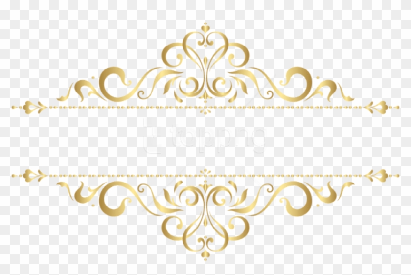 Free Png Download Golden Ornament Clipart Png Photo - Ornamen Png Hd Transparent Png #2684894