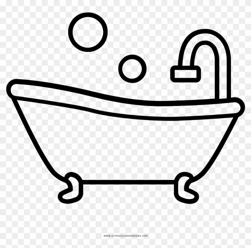 Outstanding Tub Coloring Page A Ordable Bathtub Fun - Line Art Clipart