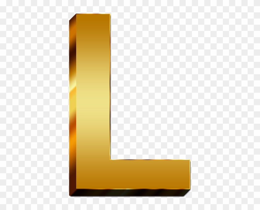 Letter L Png - Letter L Gold Png Clipart